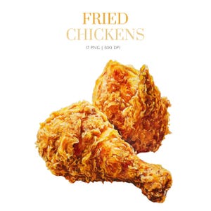 Watercolor Fried Chickens Clipart, Fried Chicken Bucket Clipart, Fried Chicken Art Design clipart png, Chicken Wings, Chickens Bucket png