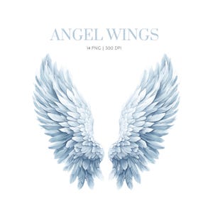 Angel Wings clip art, PNG watercolor, Halo Clipart ,White Wings clipart, Feathered wings,Heaven Clipart, White wings PNG,Fairy Wings clipart