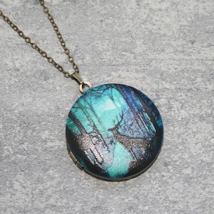 Deer Locket Necklace, Fawn Necklace, Woodland Jewelry, Animal Jewelry