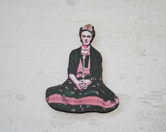 Pink Frida Brooch
