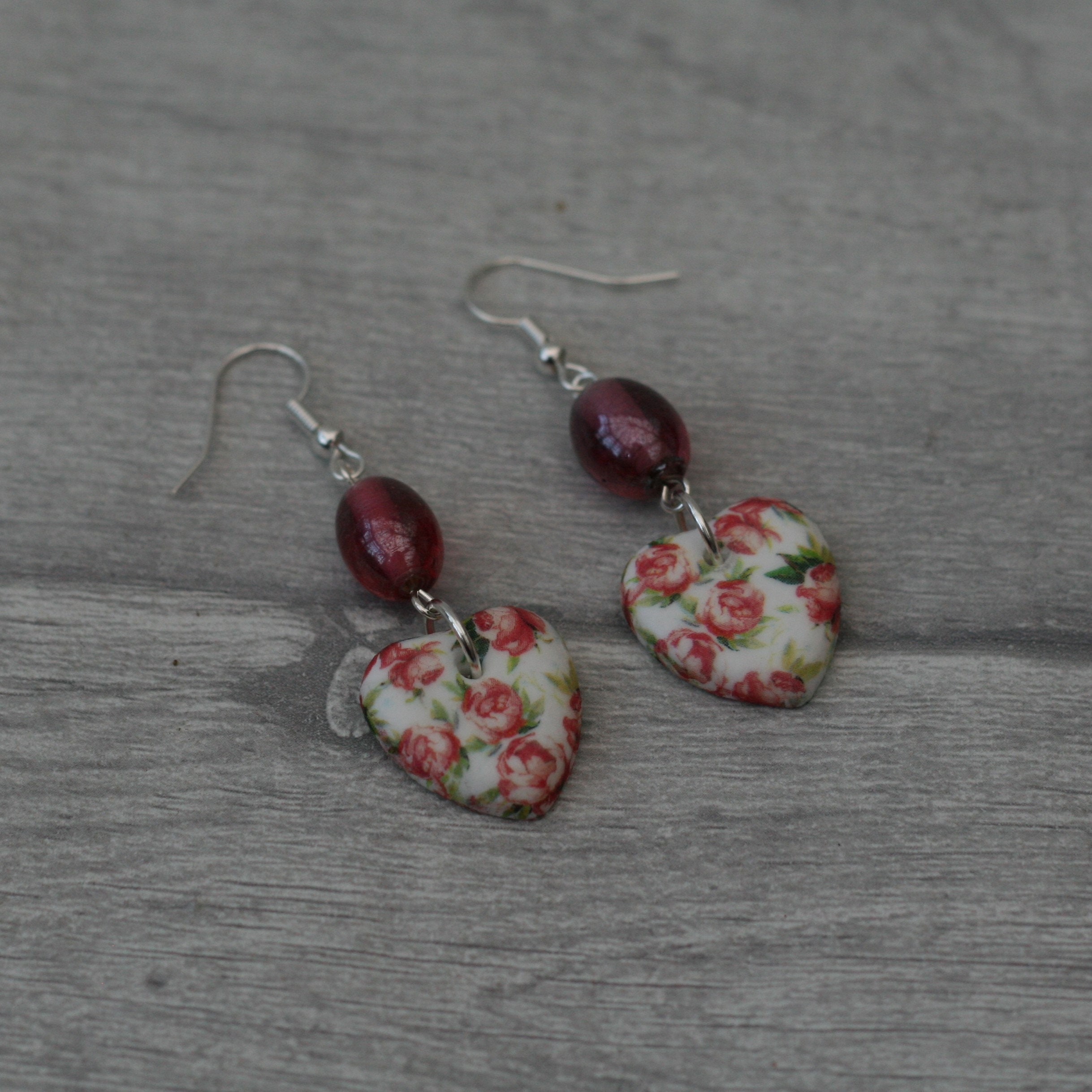 Pink Flower Statement Earrings Floral Jewelry - Etsy UK