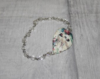 White Bird Bracelet, Bird Bracelet, Bird Bar Bracelet