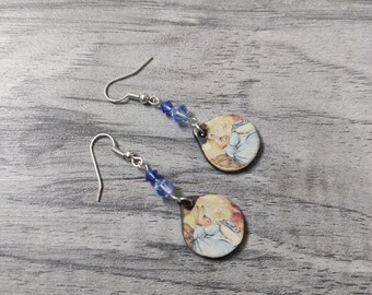 Peter Rabbit Statement Earrings, Beatrix Potter Jewelry