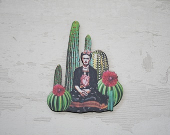 Pink Frida Brooch