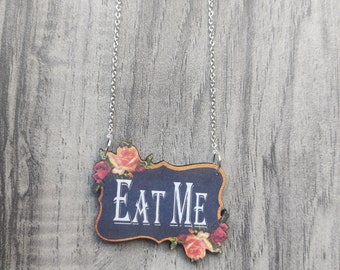 Alice in Wonderland Necklace, Statement Necklace