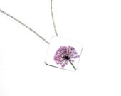 Ceramic Flower Necklace, Ceramic Flower Brooch, Woodland,