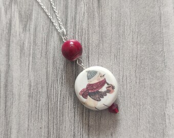 Bird Statement Necklace, Woodland, Animal Necklace