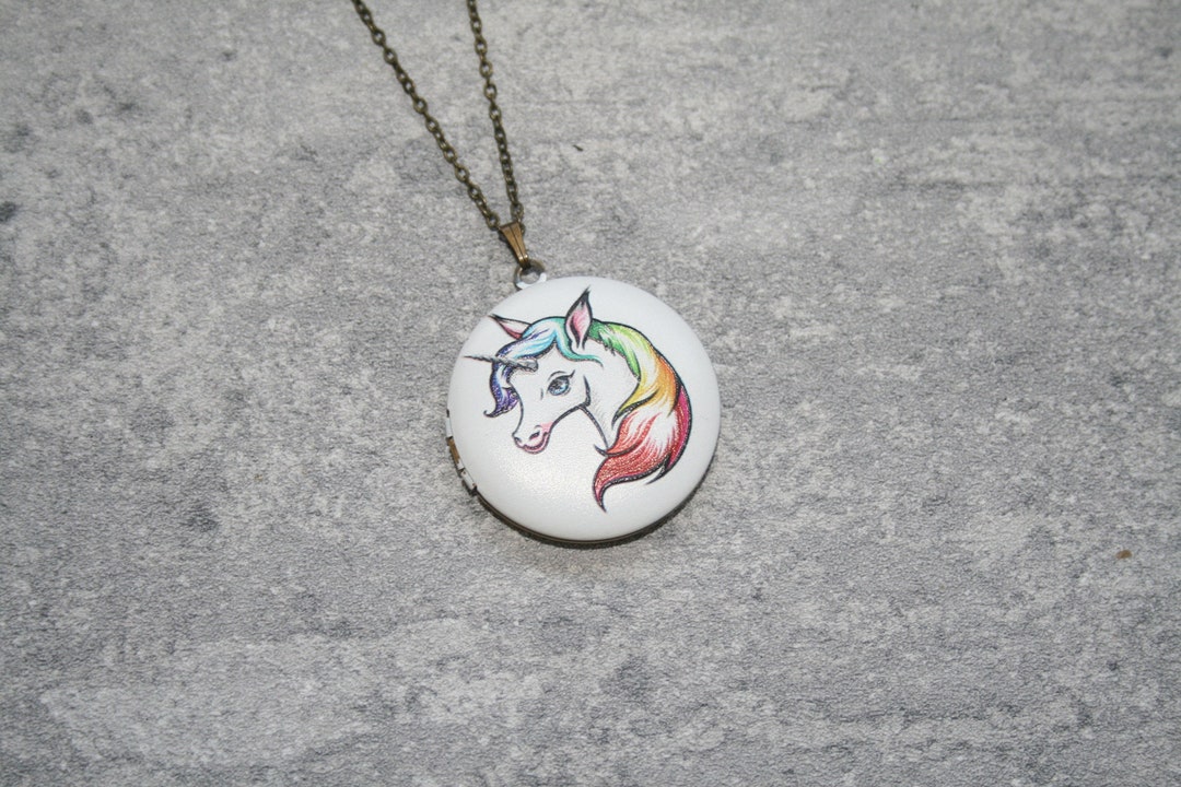 Collana con ciondolo unicorno in argento sterling, gioielli con cavallo mitologico - Italia Collana con ciondolo unicorno in argento sterling, gioielli con cavallo mitologico - Italia
