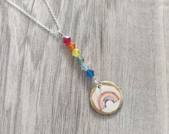 Rainbow Necklace, Nature Jewellery, Weather Necklace