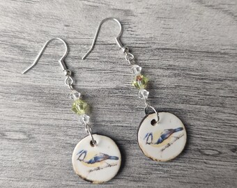 Bird Statement Earrings, Animal Jewelry