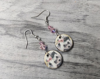 Hedgehog Statement Earrings, Animal Jewelry,