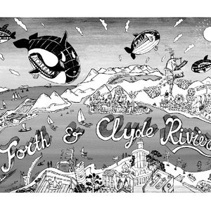 Imaginary Future Scotland Giclee Print 36 x 48 cm signed edition #2 of 100