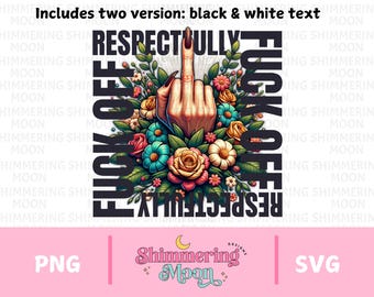 Respectfully PNG, Middle Finger Png, Retro Vintage Sassy Png, Trendy Vintage Retro Funny Design, Funny Retro Sassy Png, Sarcastic Retro Png