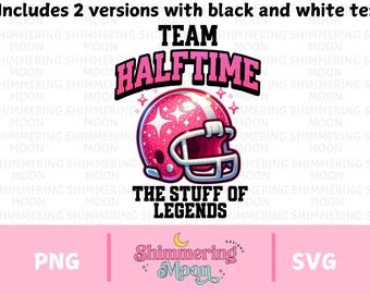 Equipo de medio tiempo con lentejuelas falsas brillantes PNG SVG, equipo de medio tiempo, diseño de sublimación con purpurina de fútbol universitario a cuadros retro, Superbowl