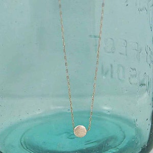 Winziger Punkt Sterling Silber Halskette Kleine Kreis Halskette Zierliche Halskette Jeden Tag Halskette Minimalist Halskette Kleine Halskette Einfache Halskette