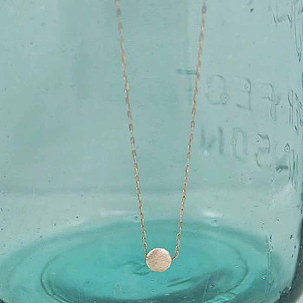 Tiny  Dot Sterling Silver Necklace Tiny Circle Necklace Dainty Necklace Everyday Necklace Minimalist Necklace Tiny Necklace Simple Necklace