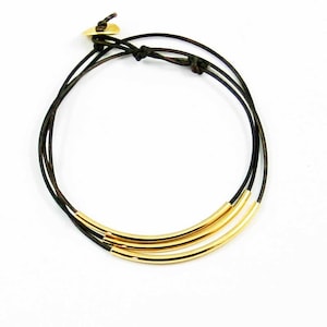 Leather Wrap Bracelet Chocolate Brown and Gold &quot;Lori&quot; Triple Wrap Leather Bracelet, Beaded Leather Wrap Bracelet, Sundance Jewelry