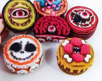 Halloween Amigurumi Cupcakes Tutorial.  Crochet pattern pdf in English