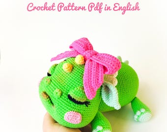 Sleeping Baby Dragon Crochet Pattern: Amigurumi Tutorial (PDF in English)
