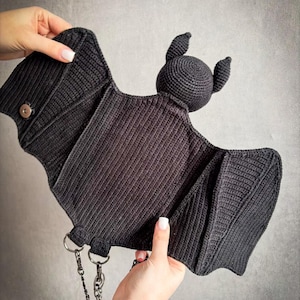 Shoulder Strap Bag Bat Crochet Pattern Pdf in English. Amigurumi ...