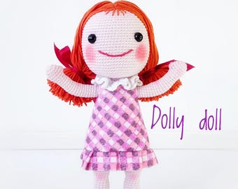 Amigurumi Dolly Doll from Cartoon Island Misfit Toys. Crochet Pattern PDF in English