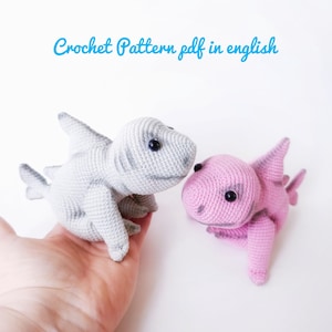 Baby Shark Crochet Pattern: Amigurumi Plush Toy (PDF in English)