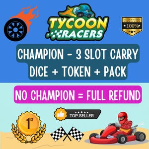 Mogo Tycoon Racers Full Carry - Get Champion or Get Full Refund