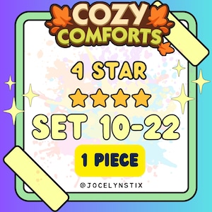 Mogo 4 Star Stickers 1 Piece Complete Set 10 to 22 - Cozy Comfort