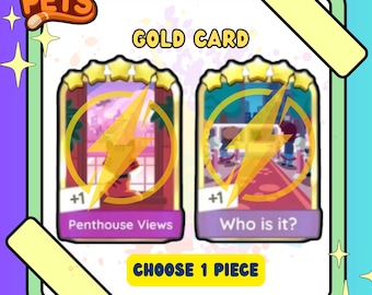 Mogo 5-sterren Golden Blitz-sticker - Penthouse Views Set 23 OR Who is It Set 24 - Kies 1 stuk