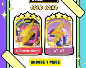 Mogo 5-sterren Golden Blitz-sticker - Galactic Bond-set 18 of AT-AT-set 20 - kies 1 stuk