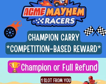 Mogo Tycoon Acme Mayhem Racers Carry *2 Race* (2nd Sep 2026) - Get Champion or Full Refund | Competition-Based Reward