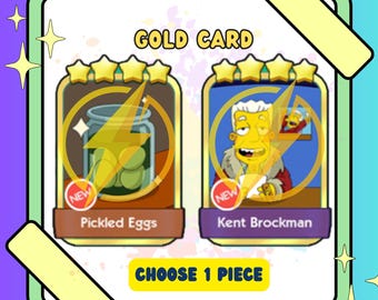 Mogo 4 Star Golden Blitz Sticker - Pickled Eggs or Kent Brockman - Choose 1 Piece