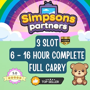 Mogo Simpsons Partners Full Carry 3 Slot - 6 till 16 timmars slutförande