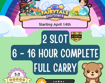 Mogo Fairytale Partners Full Carry 2 slots: 6 tot 16 uur voltooid