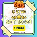 Mogo 5 Star Stickers 1 Piece Complete Set 15 to 24 - Posh Pets
