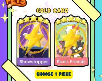 Mogo 5 Star Golden Blitz Sticker - Showstopper Set 19 or Picnic Friend Set 20 - Choose 1 Piece