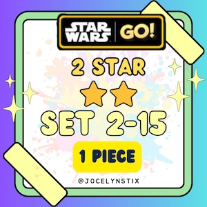Mogo 2 Stern Aufkleber 1 Stück Komplettset 2zu 15 - Star Wars
