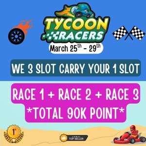 モゴタイクーンレーサーズ 1スロットキャリー - 90Kポイントを3ラップに分配