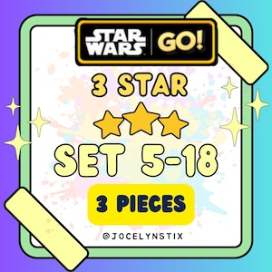 Mogo 3-sterrenstickers 3-delige complete set 5 tot 18 - Star Wars