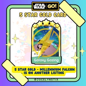 Stickers Mogo 5 étoiles Golden Blitz - Ensemble de 19 autocollants galaxie