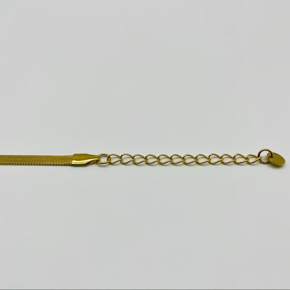 FOCALOOK Bracciale Elastico A Catena Serpente - Acciaio Inox Placcato Oro 18K, Larghezza 16mm, Regalo Donna