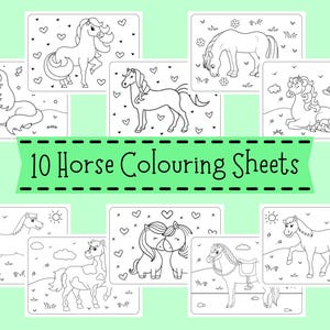 Horse Colouring Sheets - Horse Colouring For Children - Horse Coloring Pages For Kids - Horse Colouring Printables - Pony Colouring Sheets