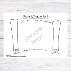 Design Your Own Treasure Map Printable: Kids' Craft Activity (PDF ...