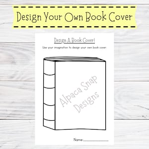 Design Your Own Book Cover Printable: Kids Reading Activity (PDF Download)