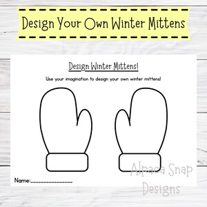 Actividad para niños: Diseña tus propios guantes de invierno