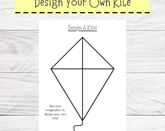 Designen Sie Ihren eigenen Drachen zum Ausdrucken: Sommer-Bastelaktivität für Kinder (PDF-Download)