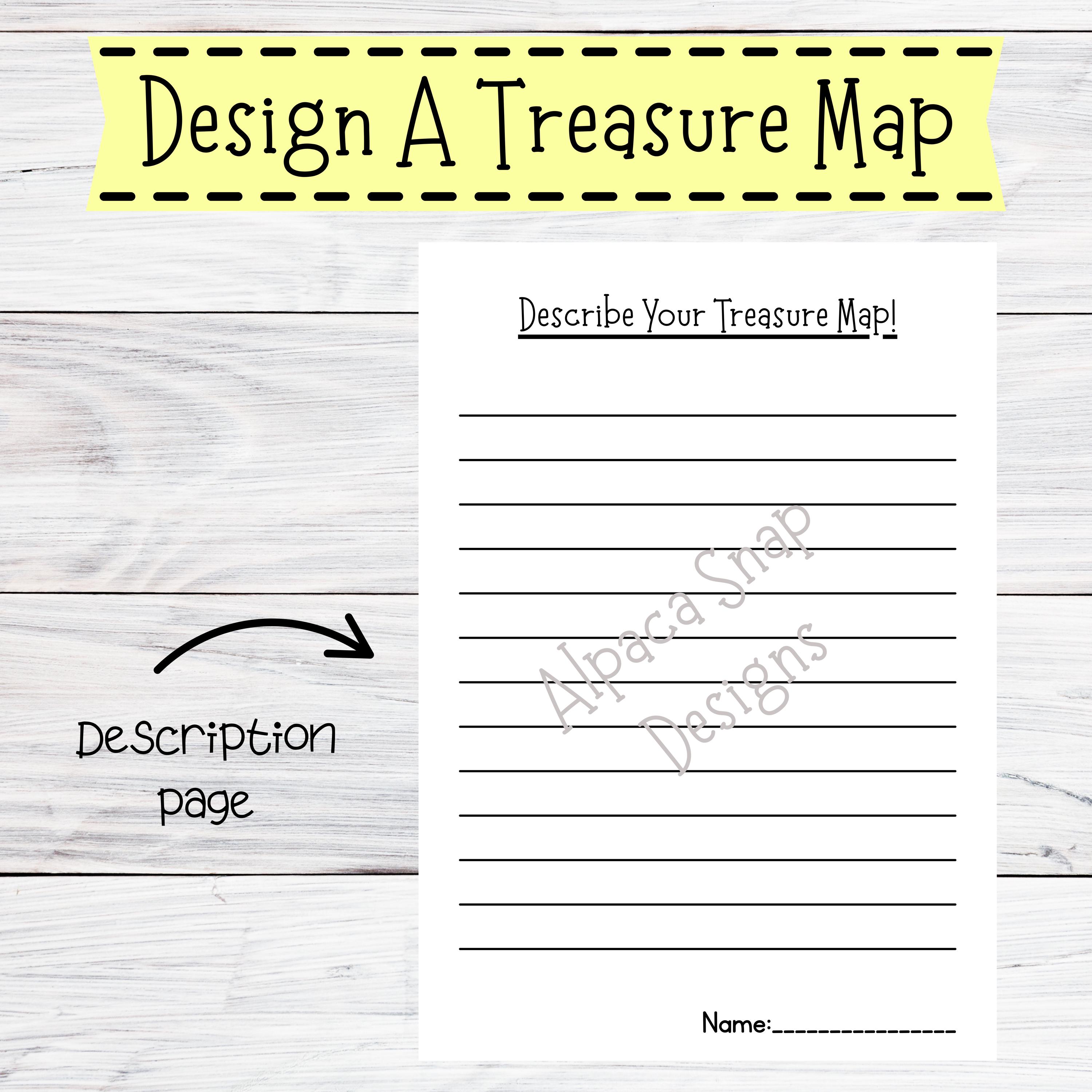 Design Your Own Treasure Map Printable: Kids' Craft Activity (PDF ...