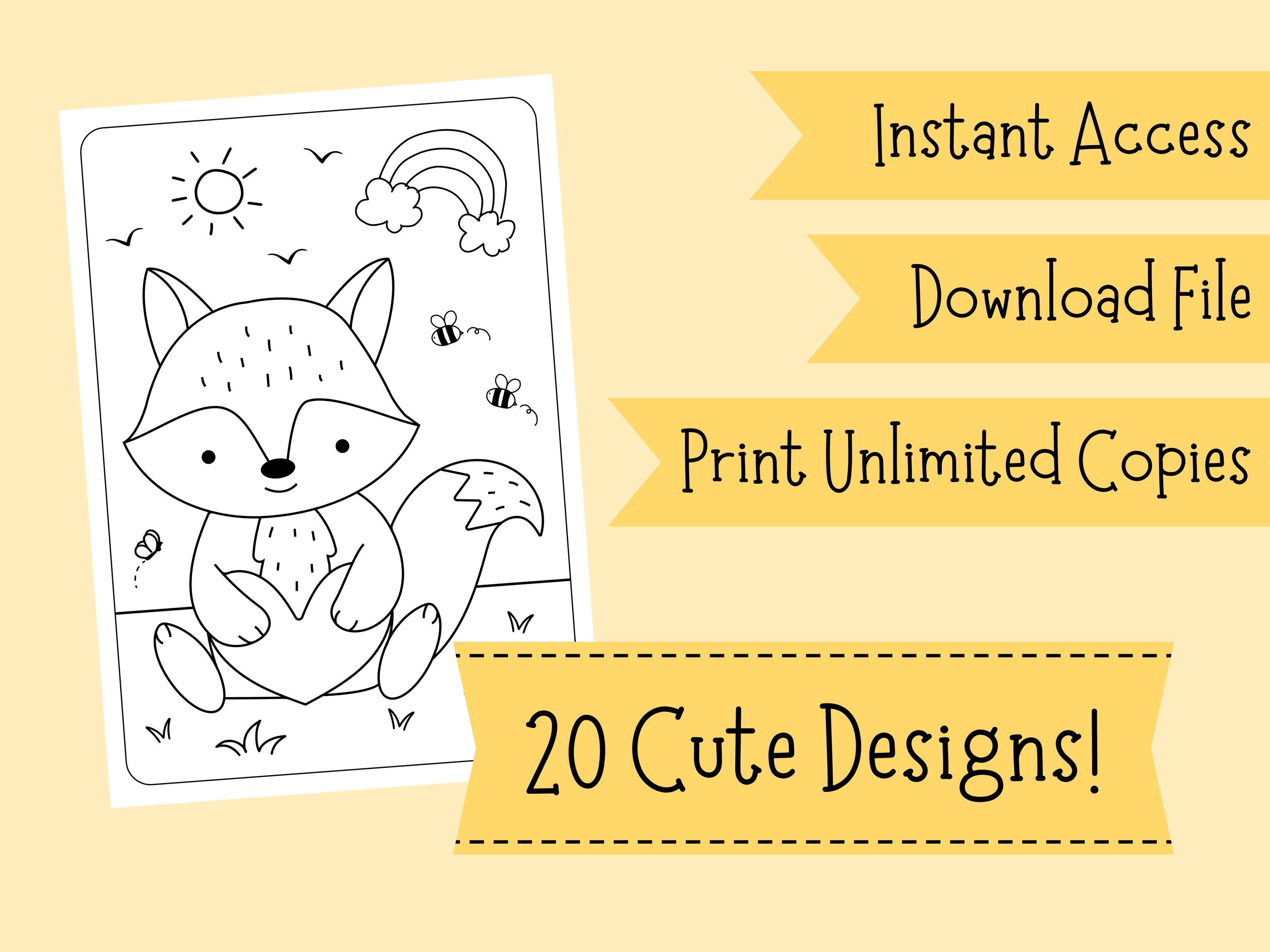 Fox Colouring Sheets - Fox Colouring for Children - Fox Coloring Pages ...