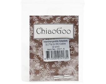 ChiaoGoo Interchangeable Knitting Needle Adapters (2/Pkg)