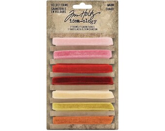 Tim Holtz idea-ology Velvet Trims - Warm
